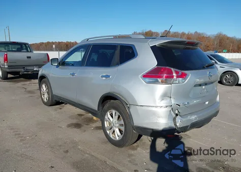 2016 Nissan Rogue Sv from USA, damaged, VIN KNMAT2MV6GP612573